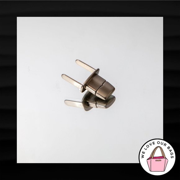 NEW COACH TURNLOCK SILVER NICKEL REPLACEMENT HARDW - Picture 2 of 3